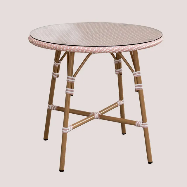 Sklum Alisa Bistro tavolo giardino Ø80 cm rosa nocciola