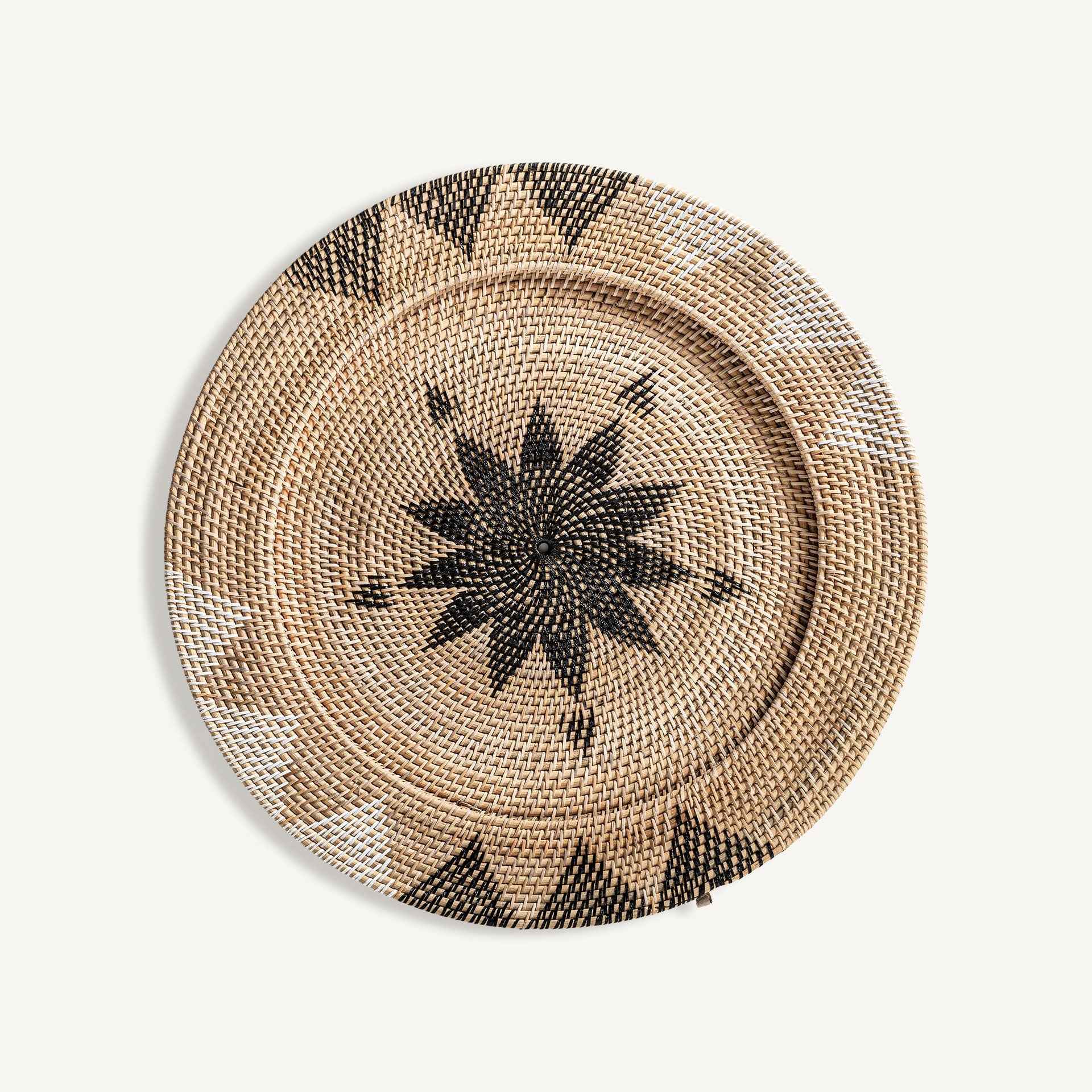 Bambua Piatto Decorativo da Parete in Rattan