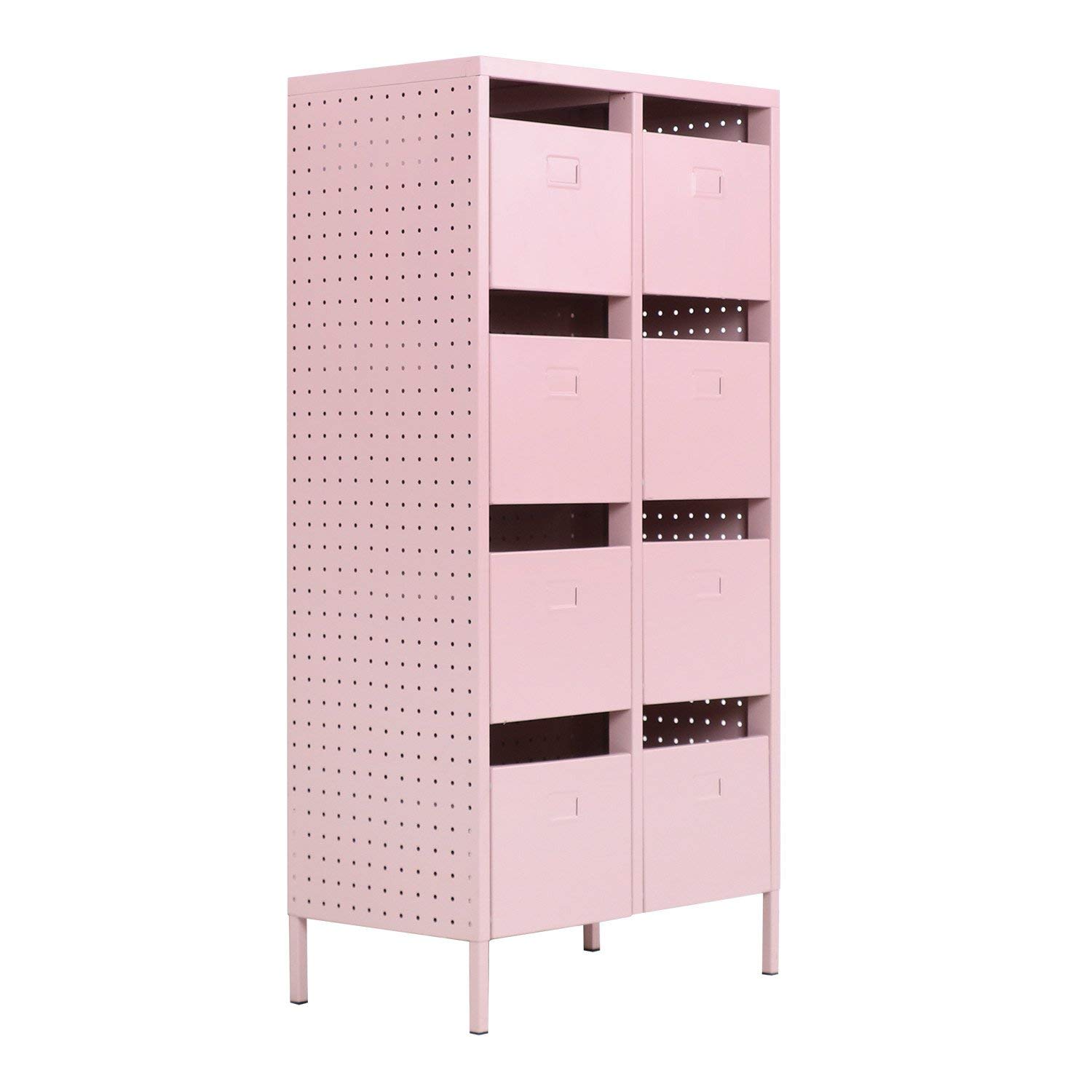 Sklum Abël cassettiera 8 cassetti acciaio 52x30 cm alta 105 cm