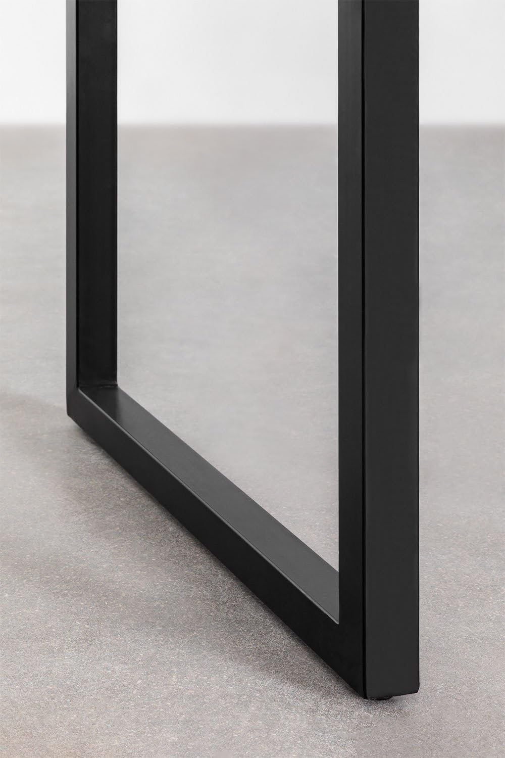 Sklum Nargys Tavolo Alto Bar Nero 152 cm Legno Riciclato