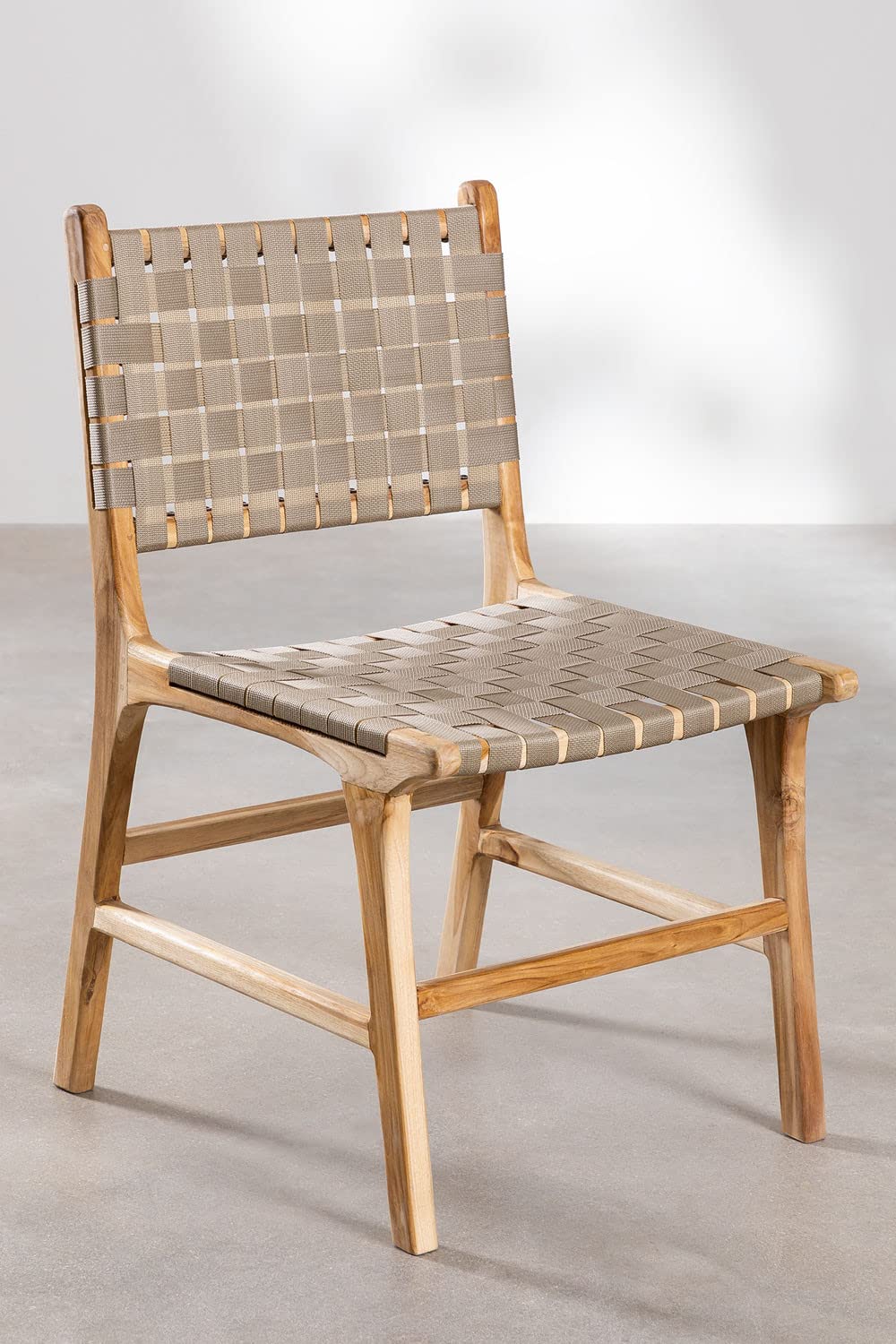 Sklum Diama Style sedia giardino teak beige 50x60