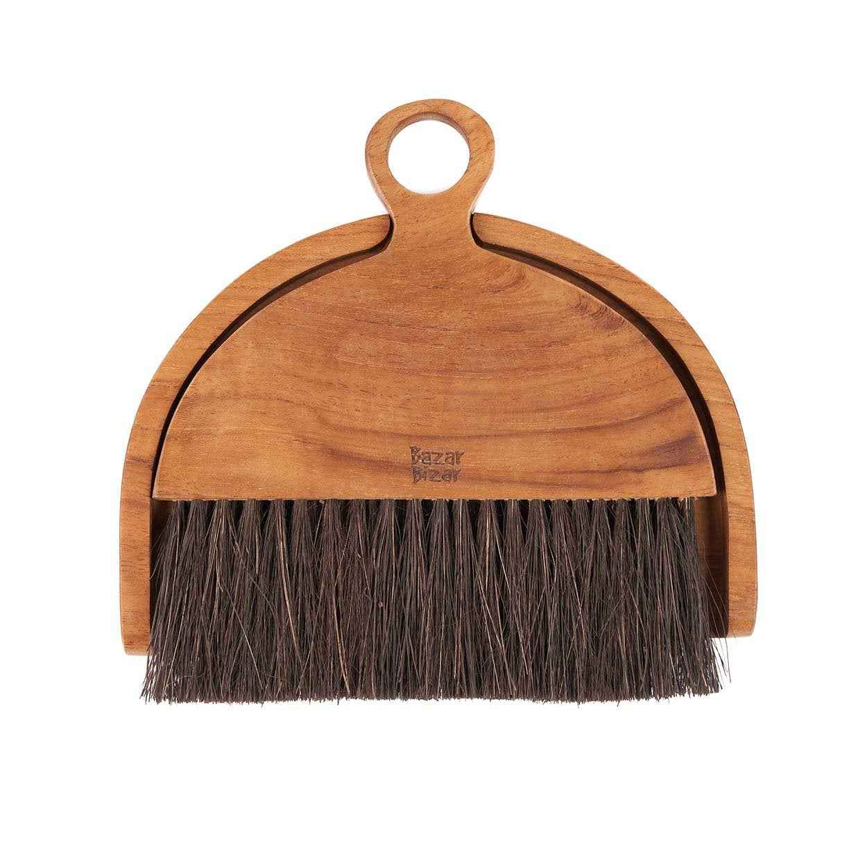 Bambua Haya scopa naturale legno teak tavola