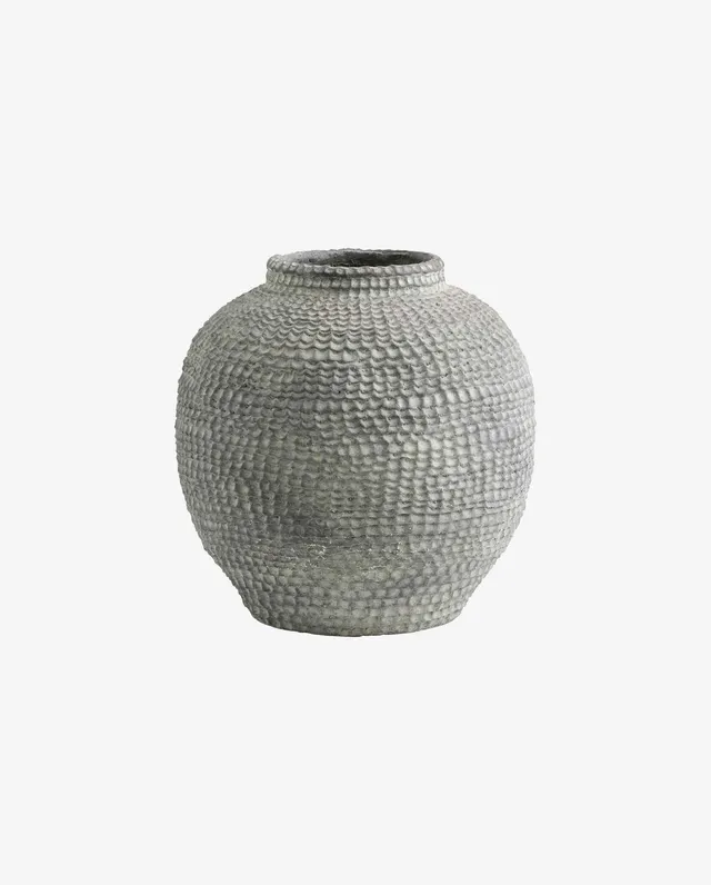 Bambua Rupa vaso decorativo cemento grigio