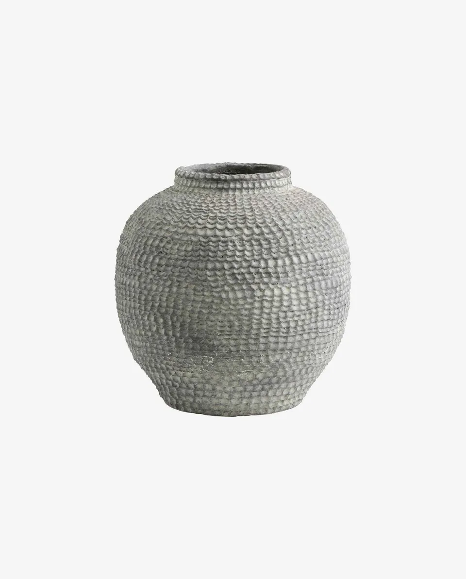 Bambua Rupa vaso decorativo cemento grigio
