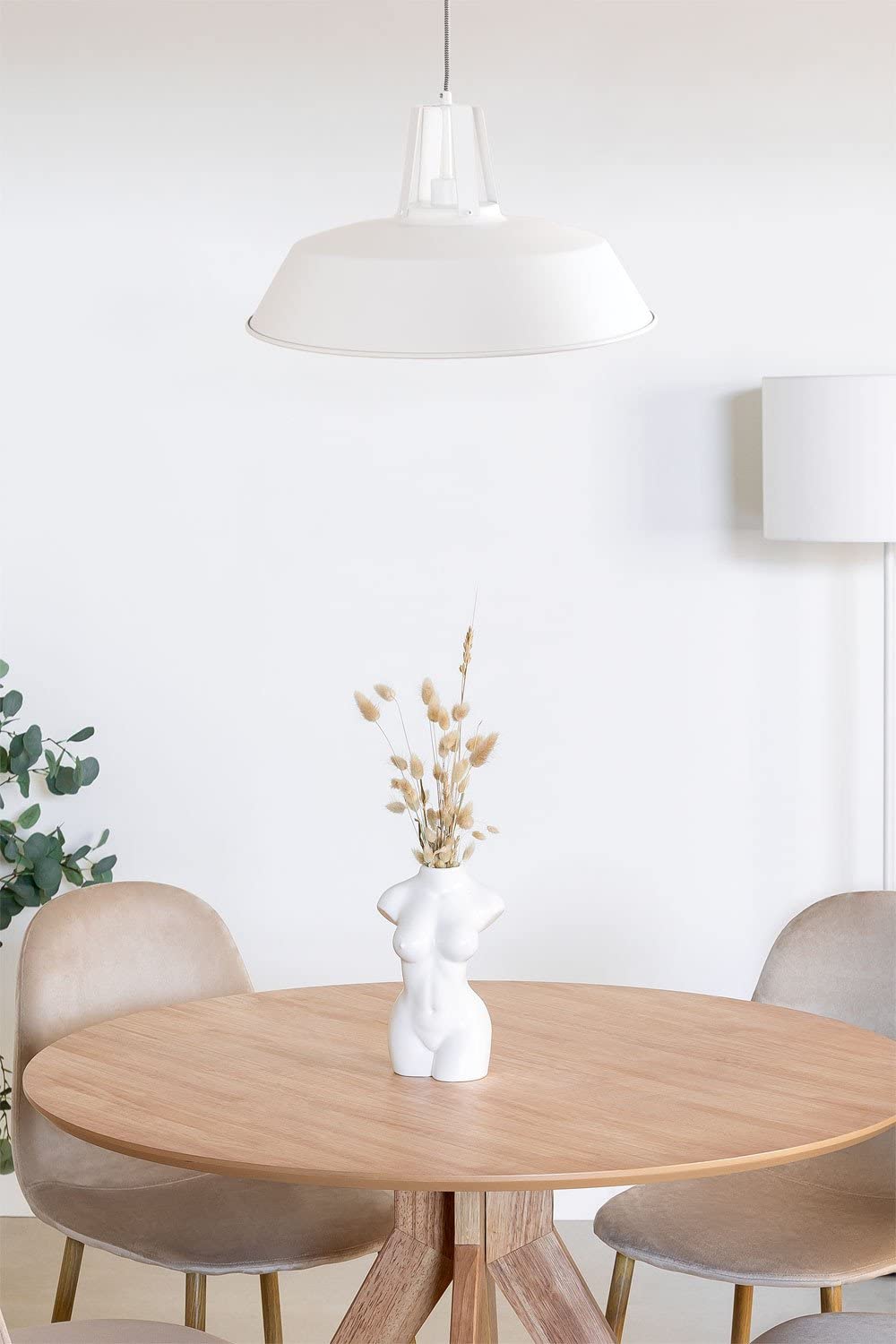 Sklum Workshop lampadario bianco Ø46 cm acciaio