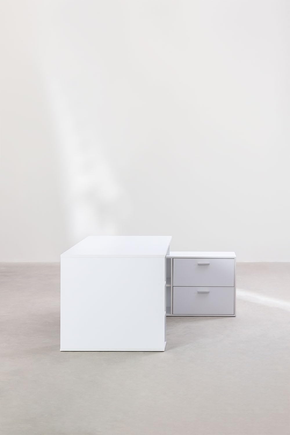 Sklum Taluk tavolo ufficio in legno bianco 182 cm