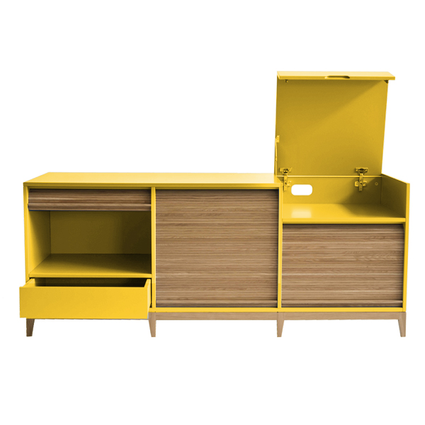 Colé Tapparelle credenza ante scorrevoli rovere