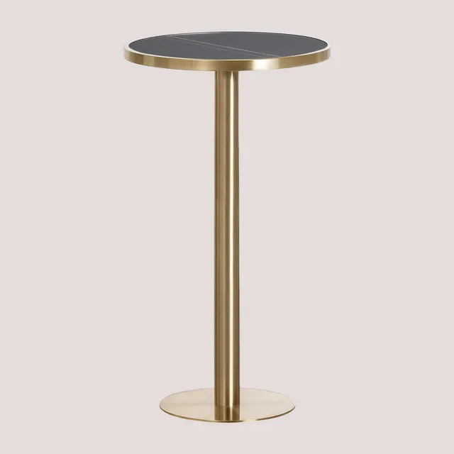 Sklum Manhattan Tavolo Bar Alto Gres Ø60 cm