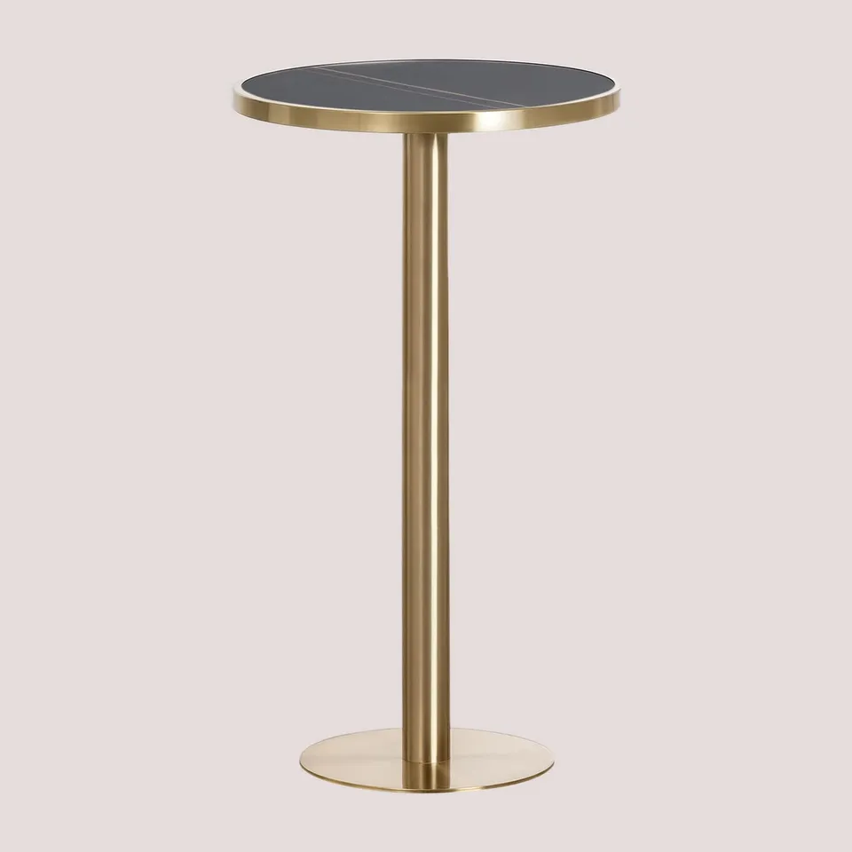Sklum Manhattan Tavolo Bar Alto Gres Ø60 cm
