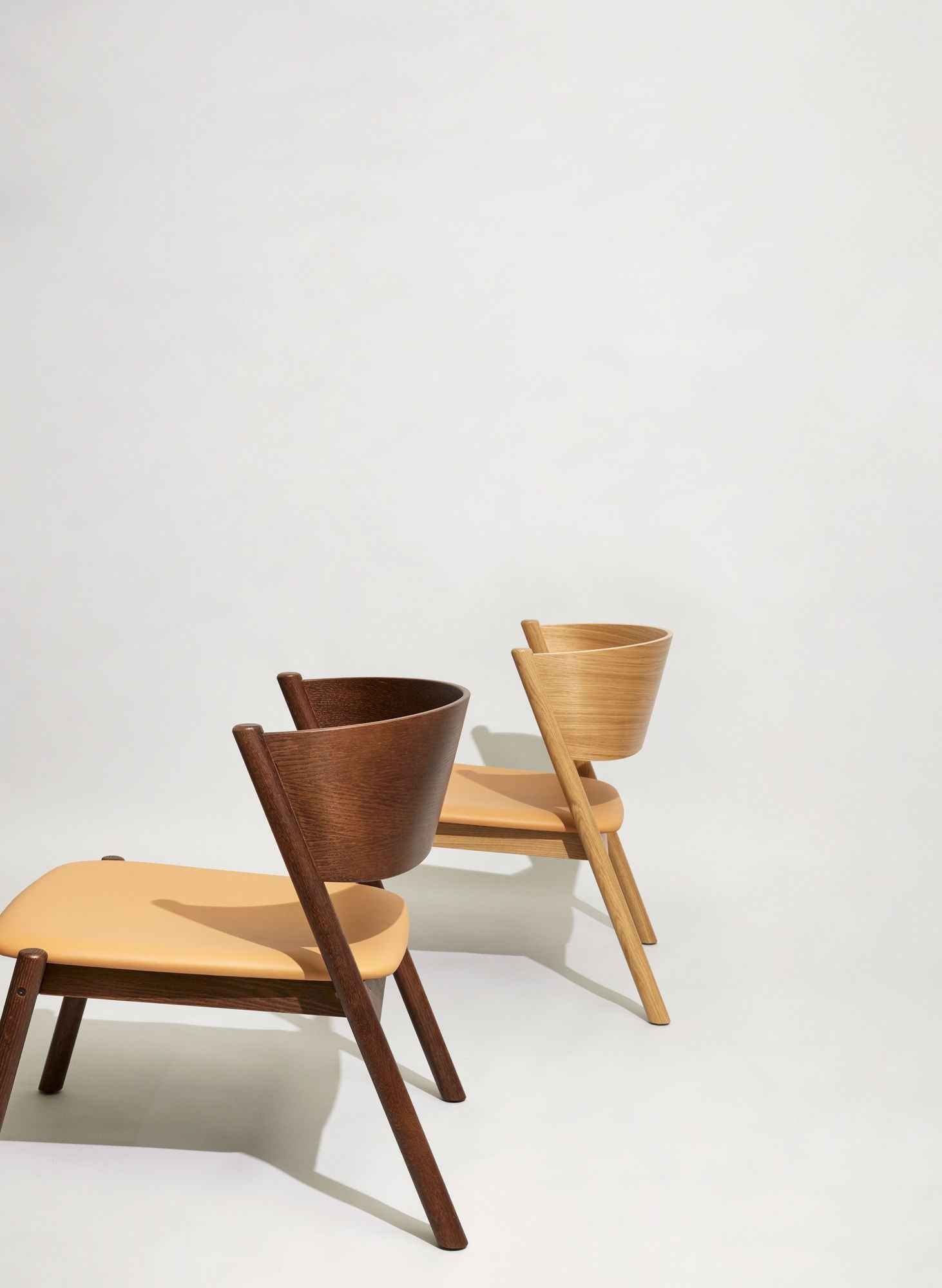 Bambua Oblique poltrona lounge naturale in pelle