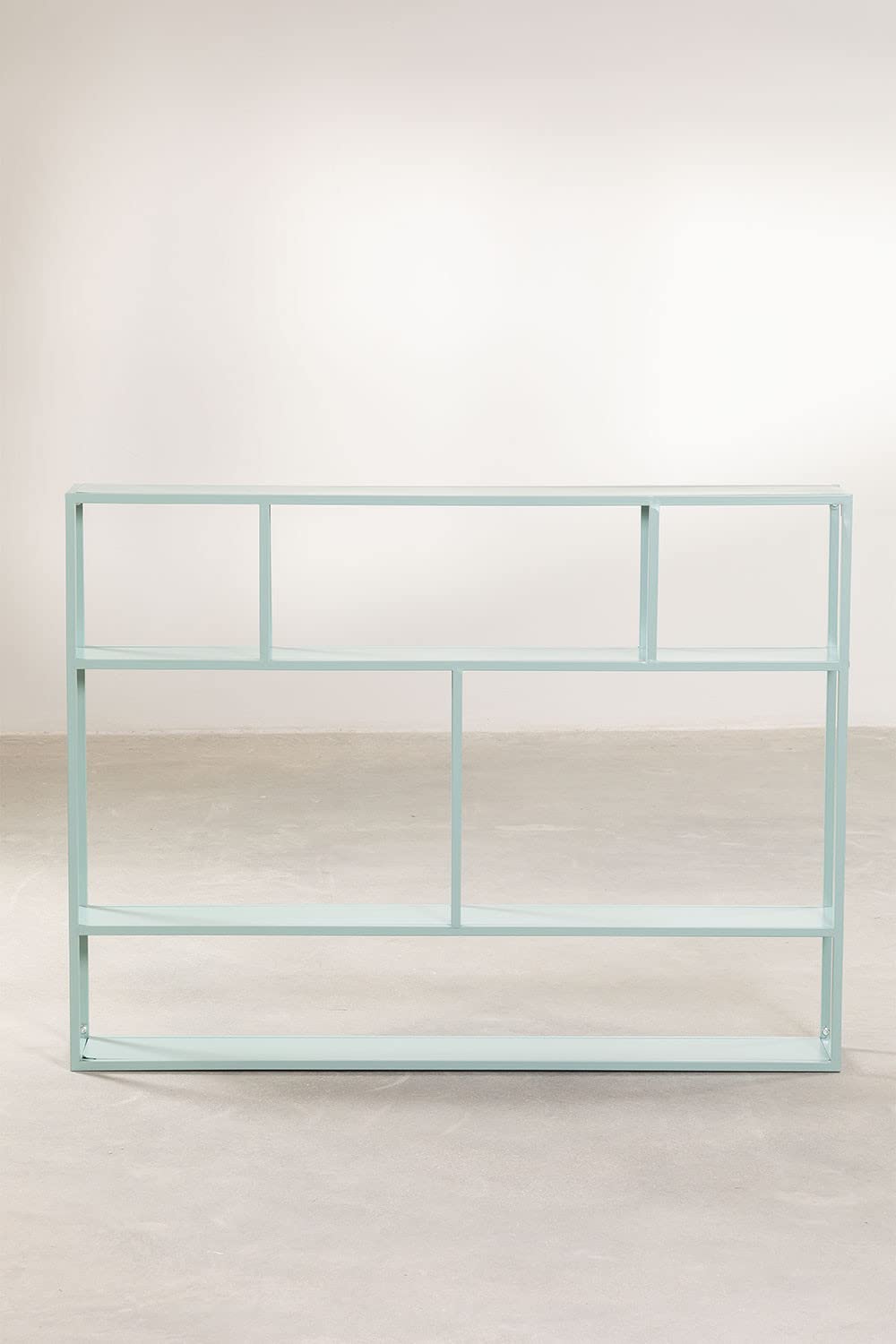 Sklum Thura Scaffale a Parete 120 cm Verde Abete Metallo
