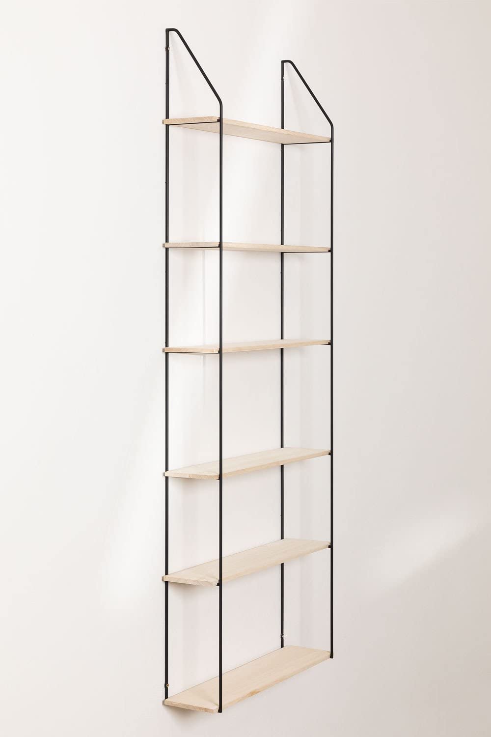 Sklum Arison Scaffale a Muro Legno e Ferro 65x17 cm