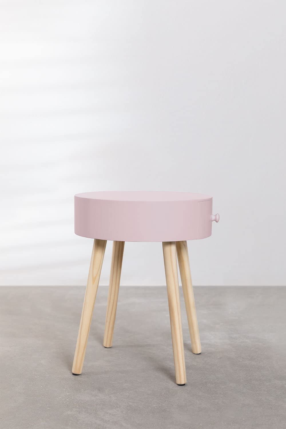 Sklum Lamba comodino legno nocciola con cassetto