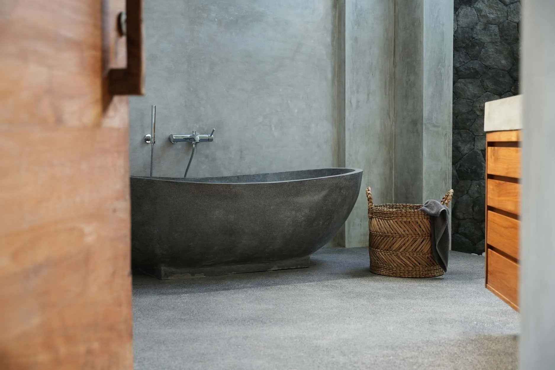 Bambua Banana Zigzag cesta M foglia banana