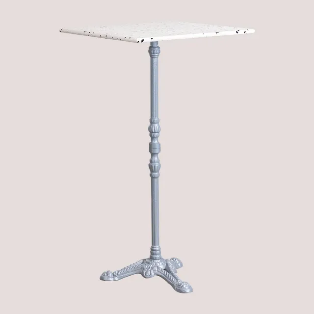 Sklum Volutto tavolo bar quadrato 60x60 grigio terrazzo