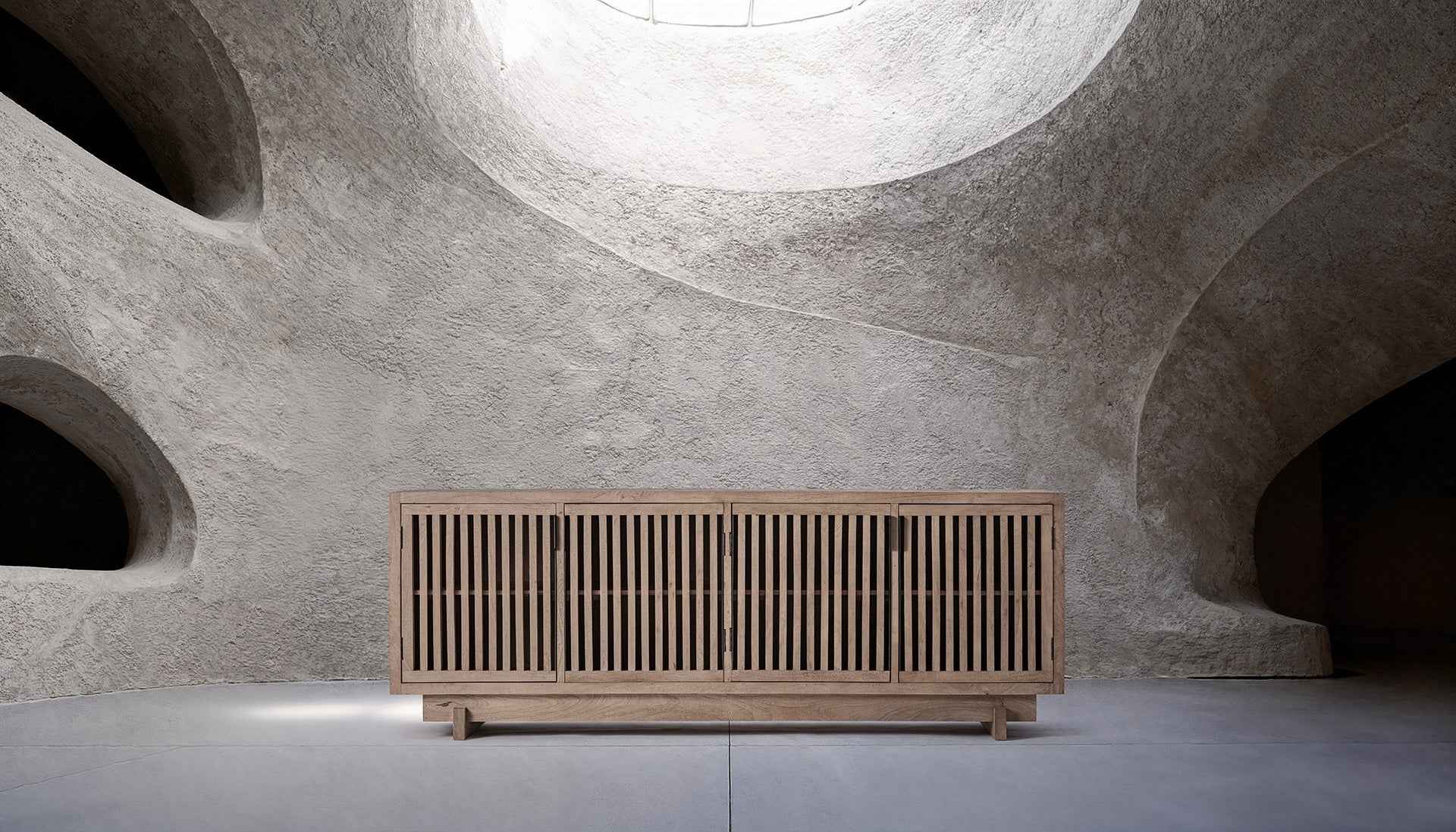 Bambua Gàbia credenza 4 ante legno di mango