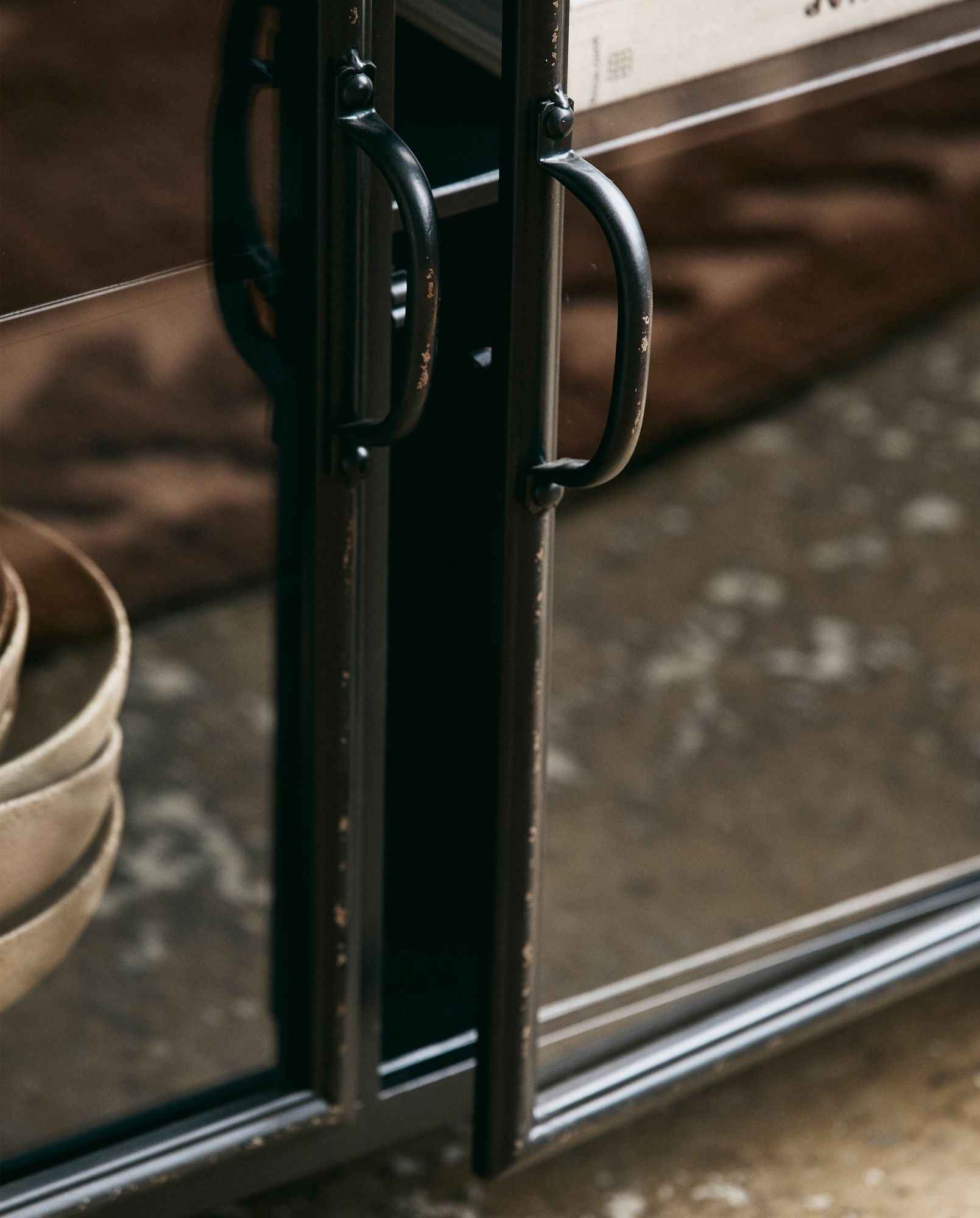 Bambua Downtown credenza nera effetto antico