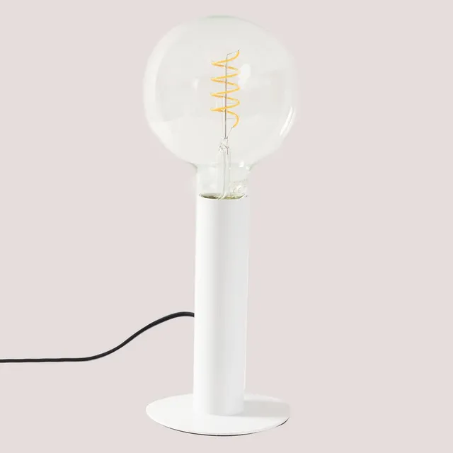 Sklum Icro L lampada da tavolo bianco acciaio