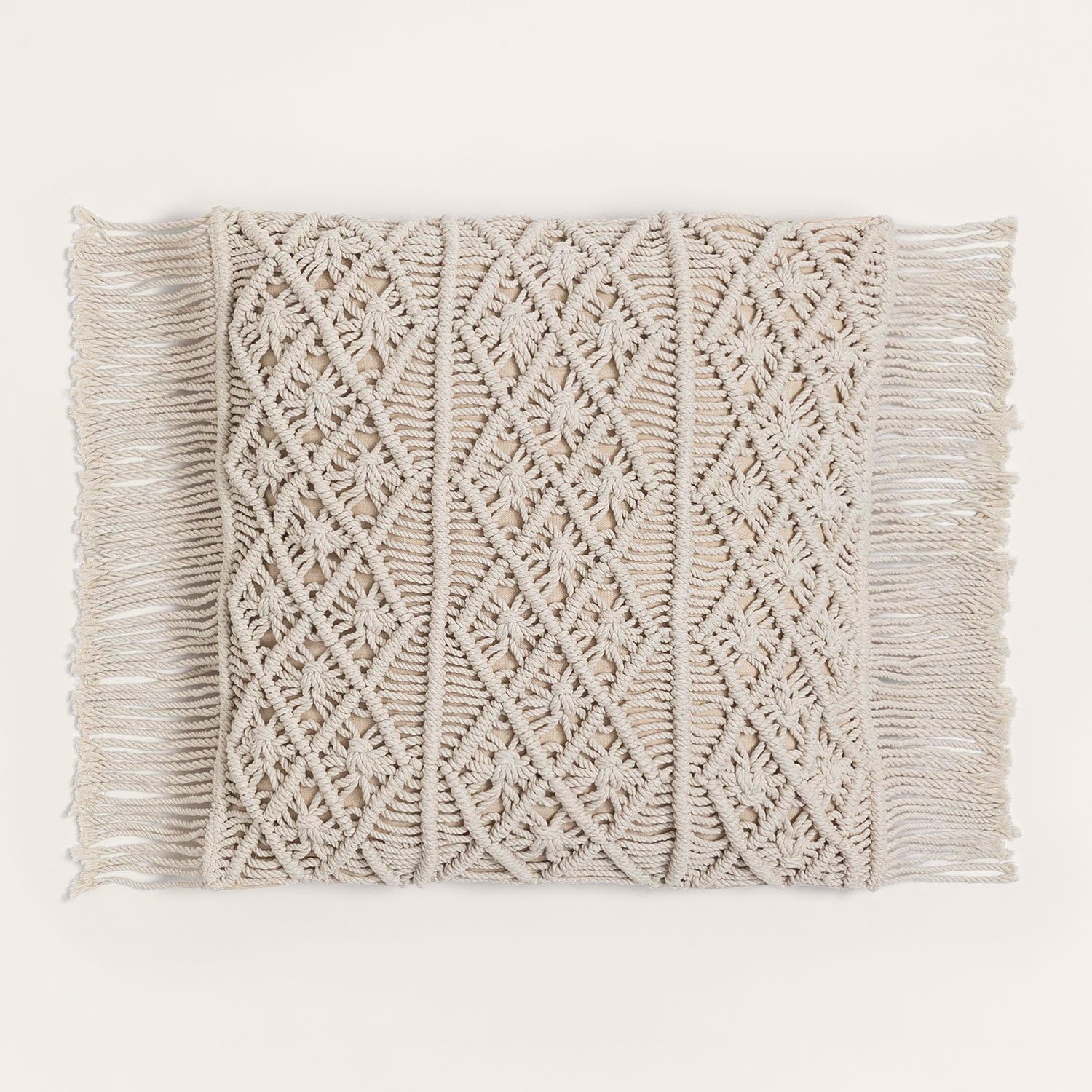 Sklum Narses cuscino quadrato 45x45 macramè cotone