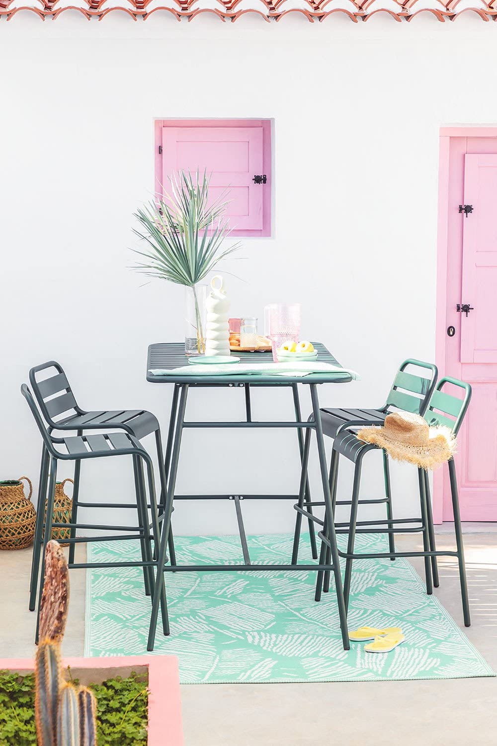 Sklum Nishe tappeto esterno verde menta 238x152 cm