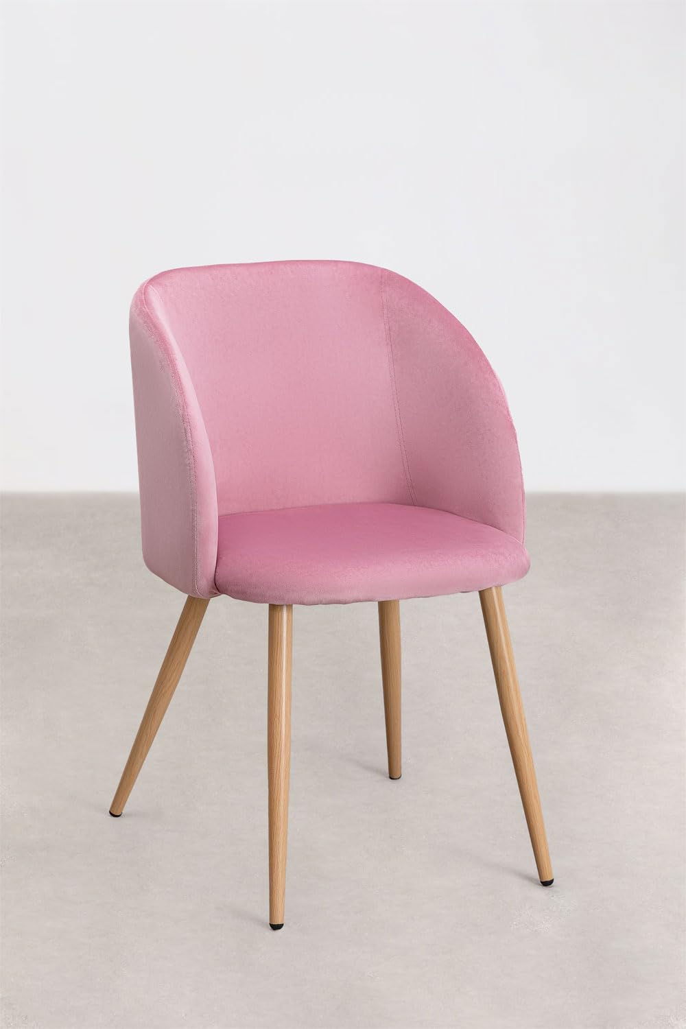 Sklum Kana sedie velluto con braccioli peonia 4 pezzi