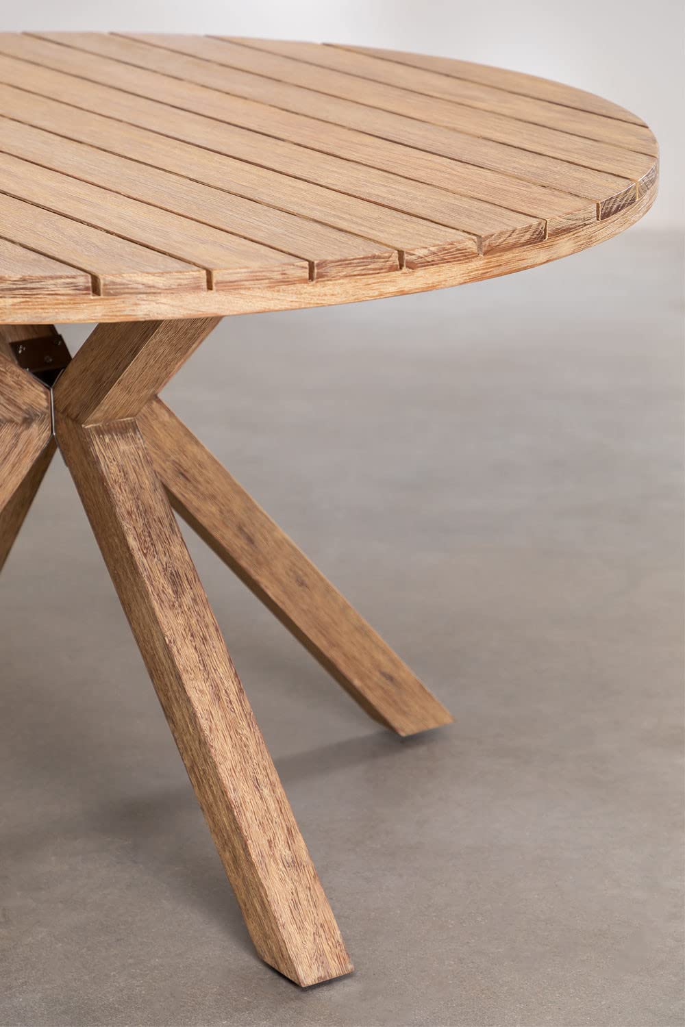 Sklum Naele Ø120 cm tavolo da giardino rotondo in eucalipto