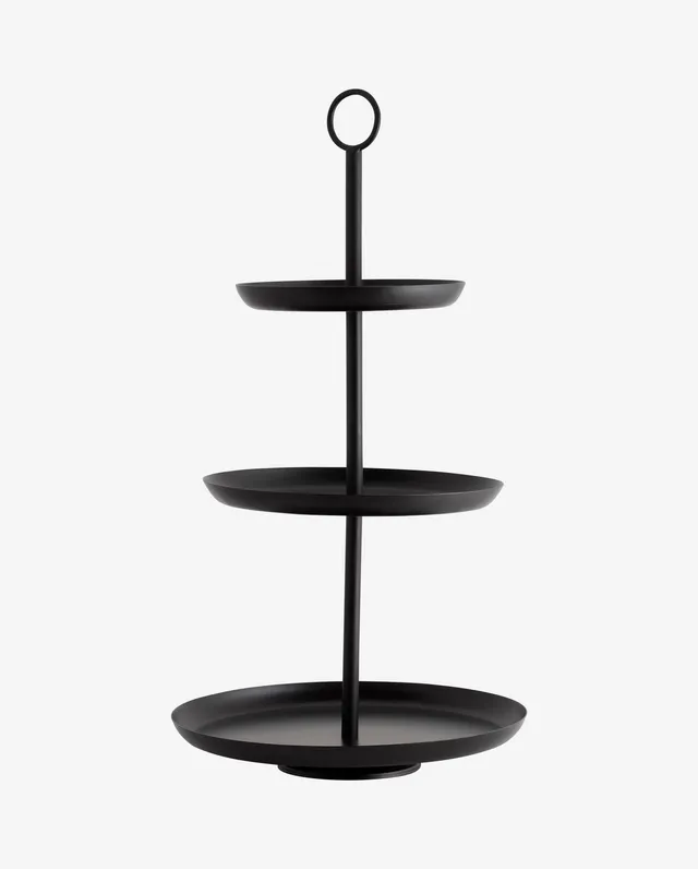 Bambua Assam Etagere L alzata metallo nero