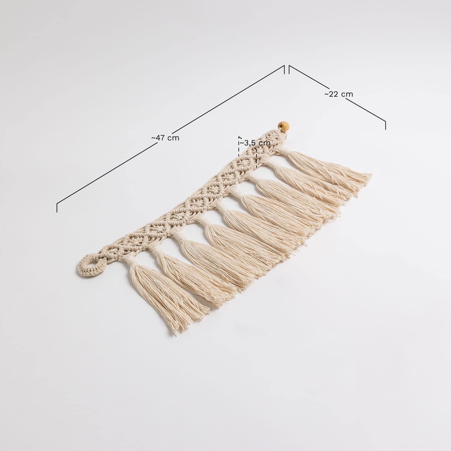 Sklum Milena fermatende in cotone beige crema set 2