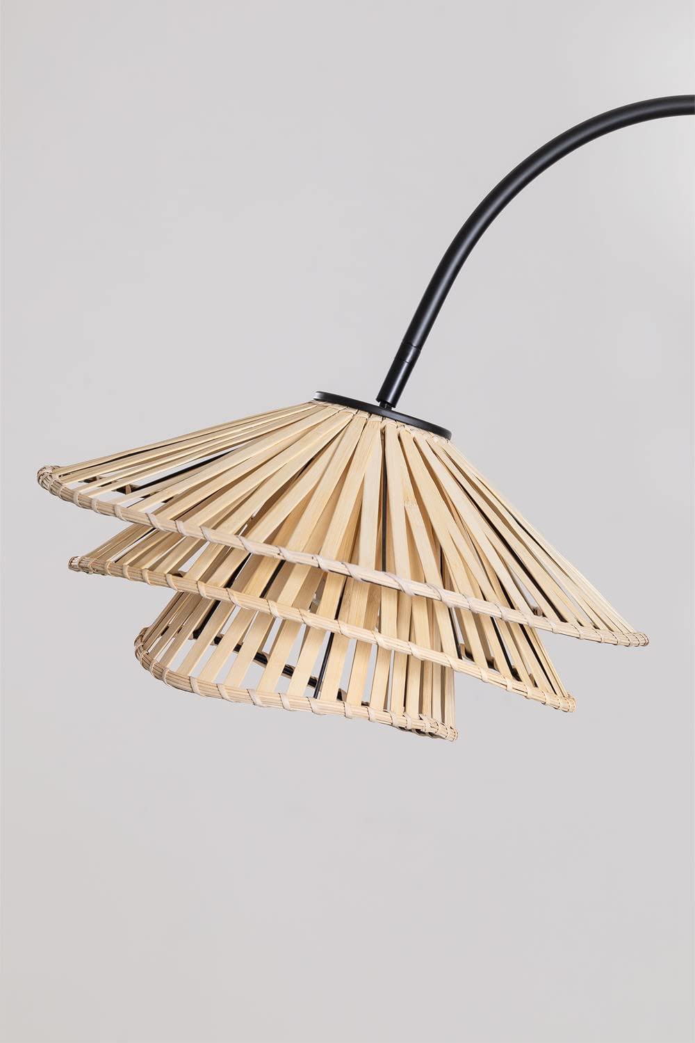 Sklum Taroucas Black&Natural piantana rattan 161 cm