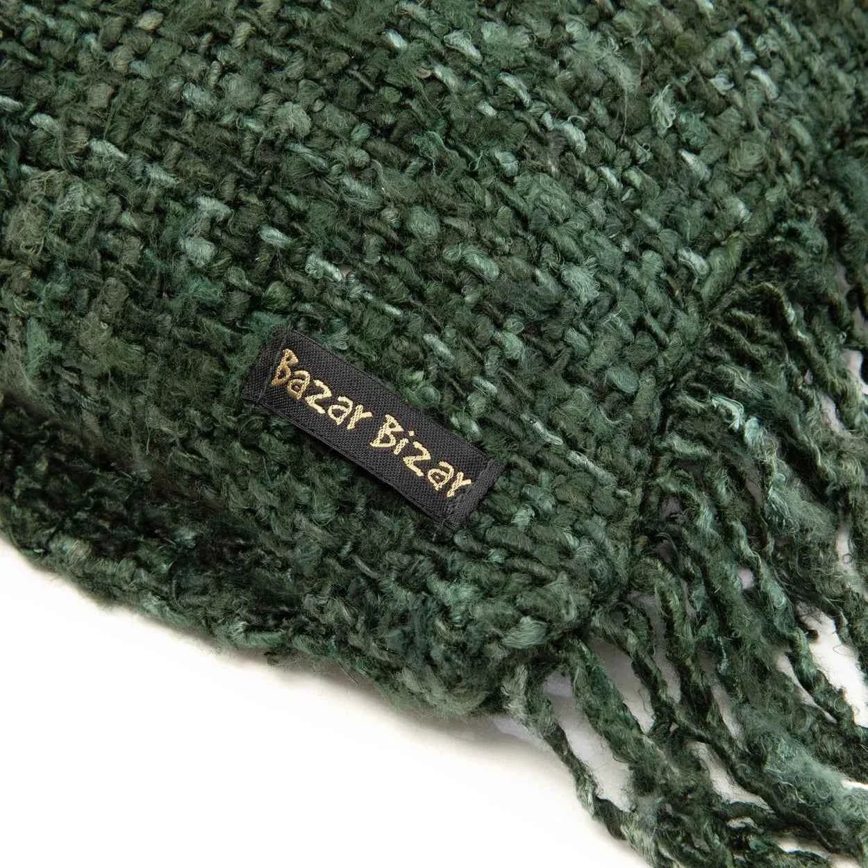Bambua Oh My Gee copricuscino cotone verde bosco 35x100