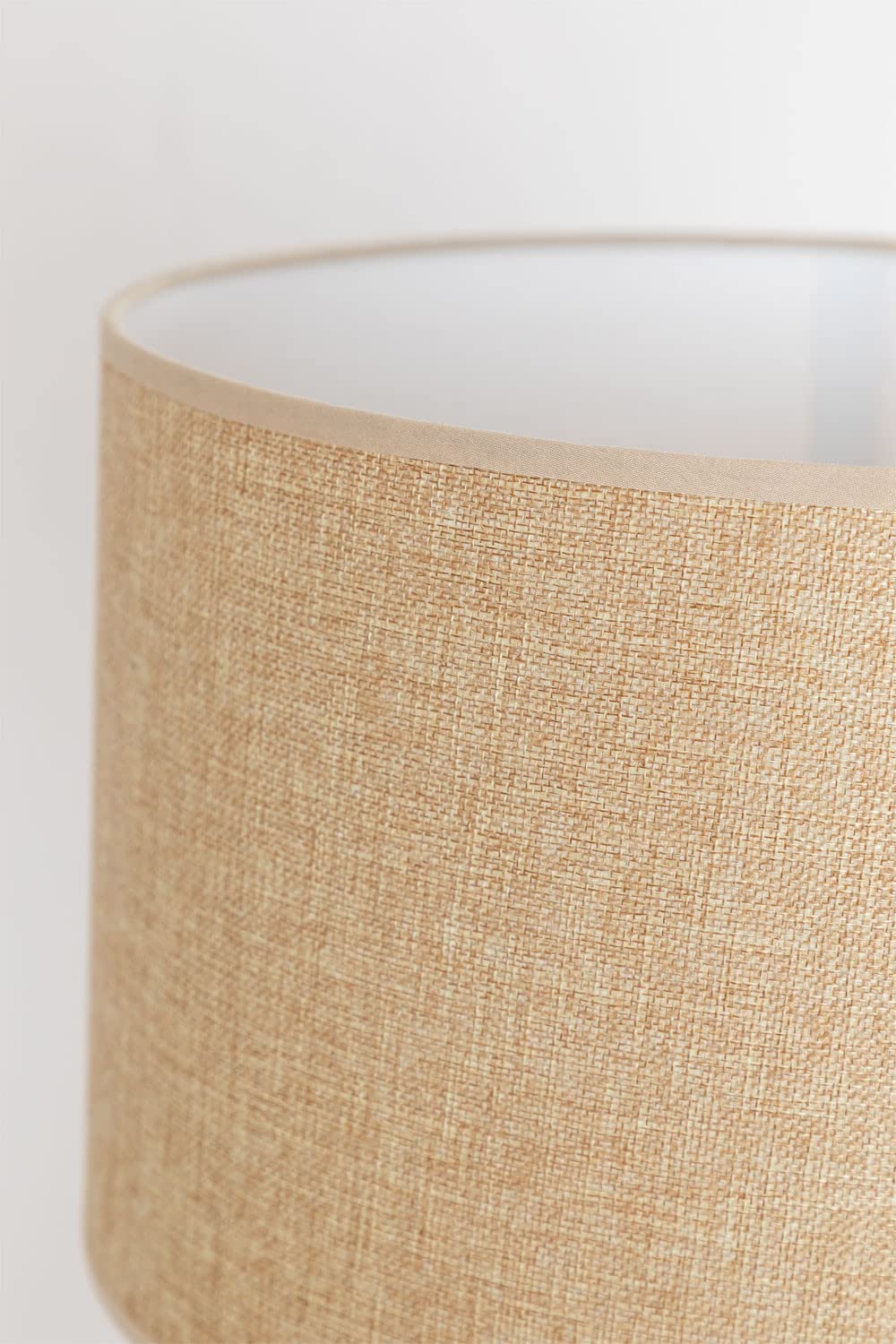 Sklum Bayah lampada da terra marrone in legno e tessuto