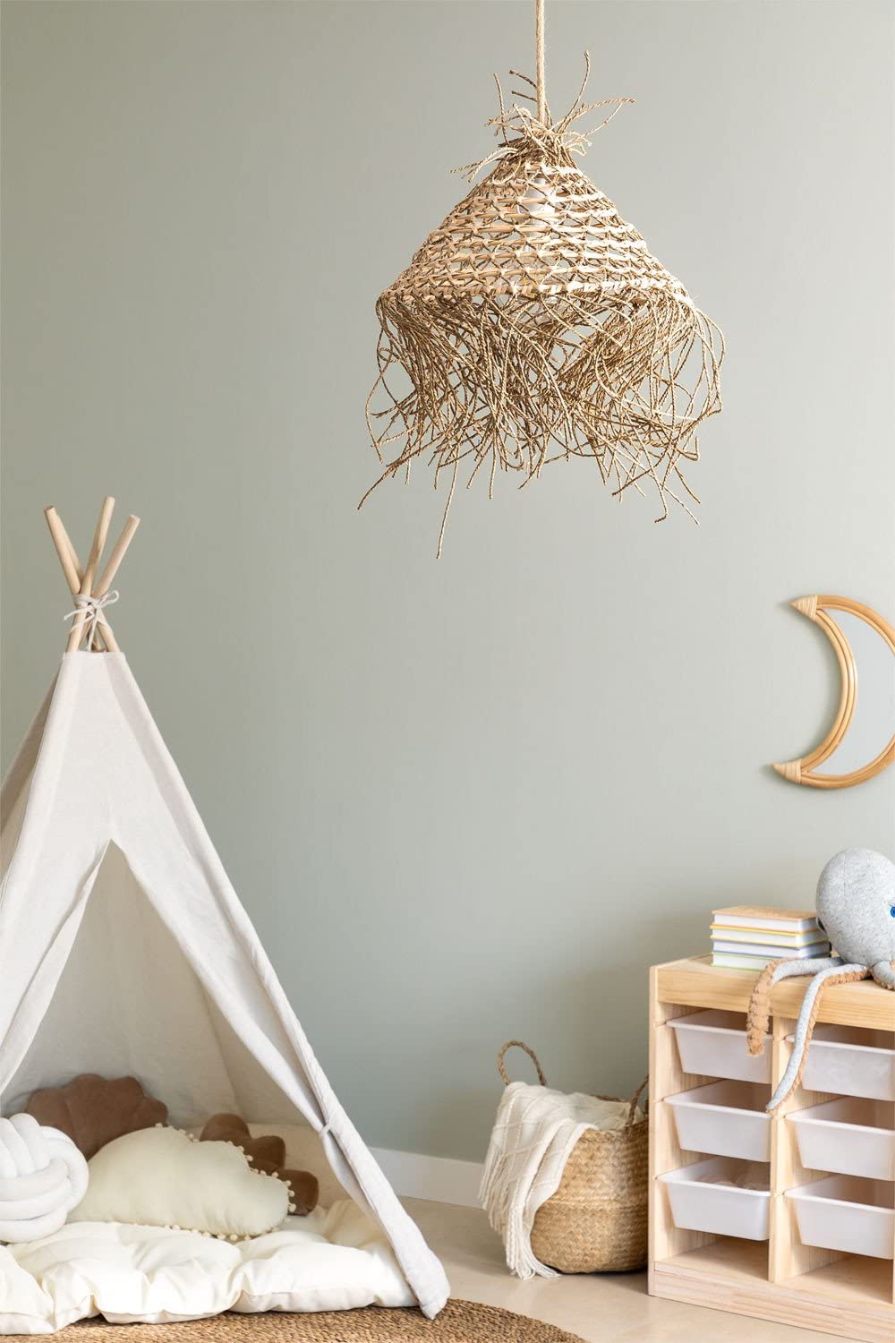 Sklum Beyker Lampada da Soffitto in Juta Ø40 cm