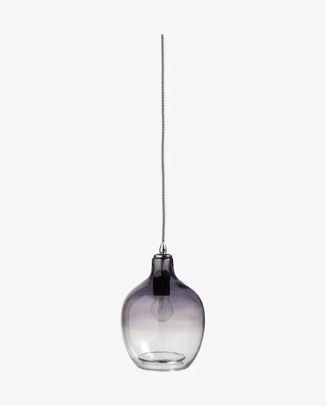 Bambua Bubble lampada in vetro fumo