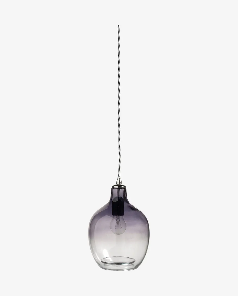 Bambua Bubble lampada in vetro fumo