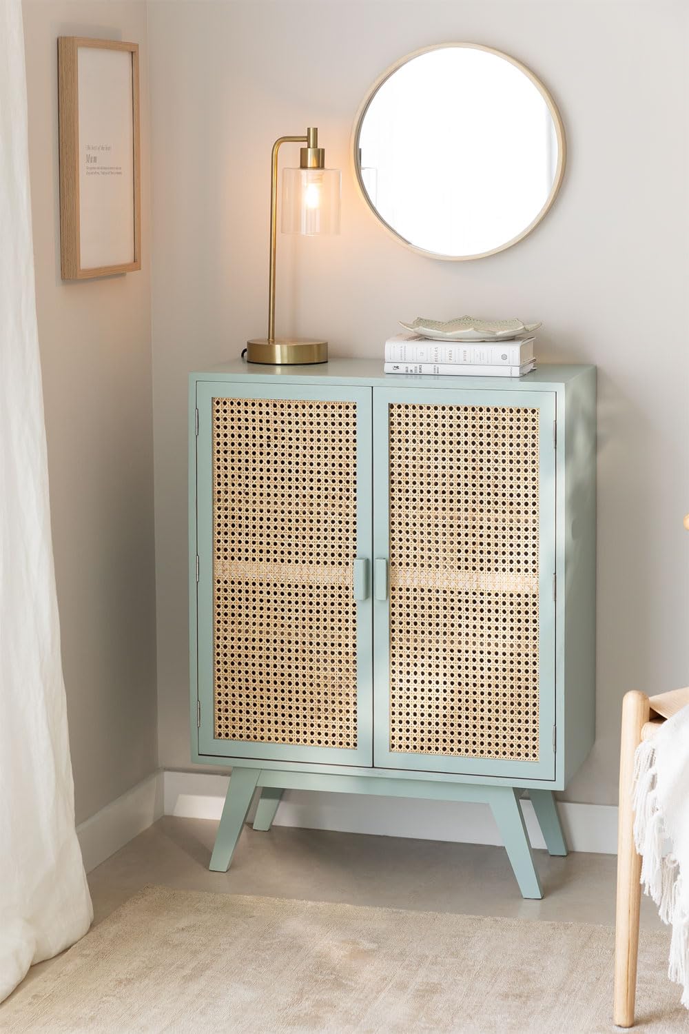 Sklum Ralik Colors Design credenza 2 ante rattan 67 cm