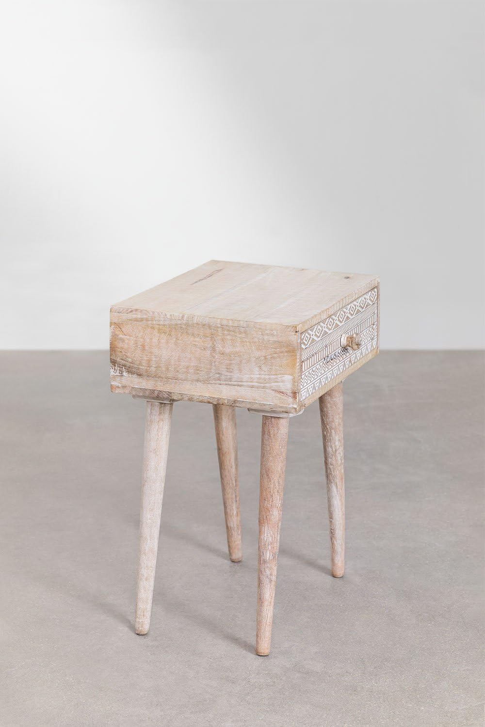 Sklum Ukurla comodino legno mango con cassetto