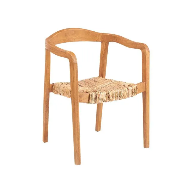Bambua Suma Sedia da Pranzo Teak Impilabile