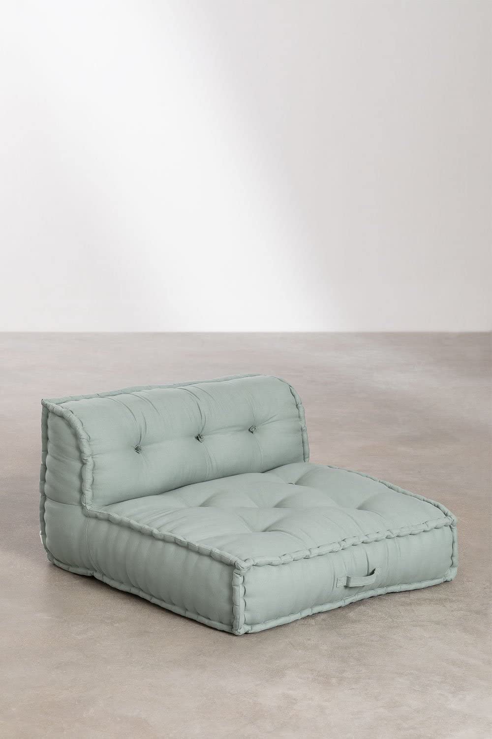 Sklum Dhel pack divano angolare + centrale verde abete cotone
