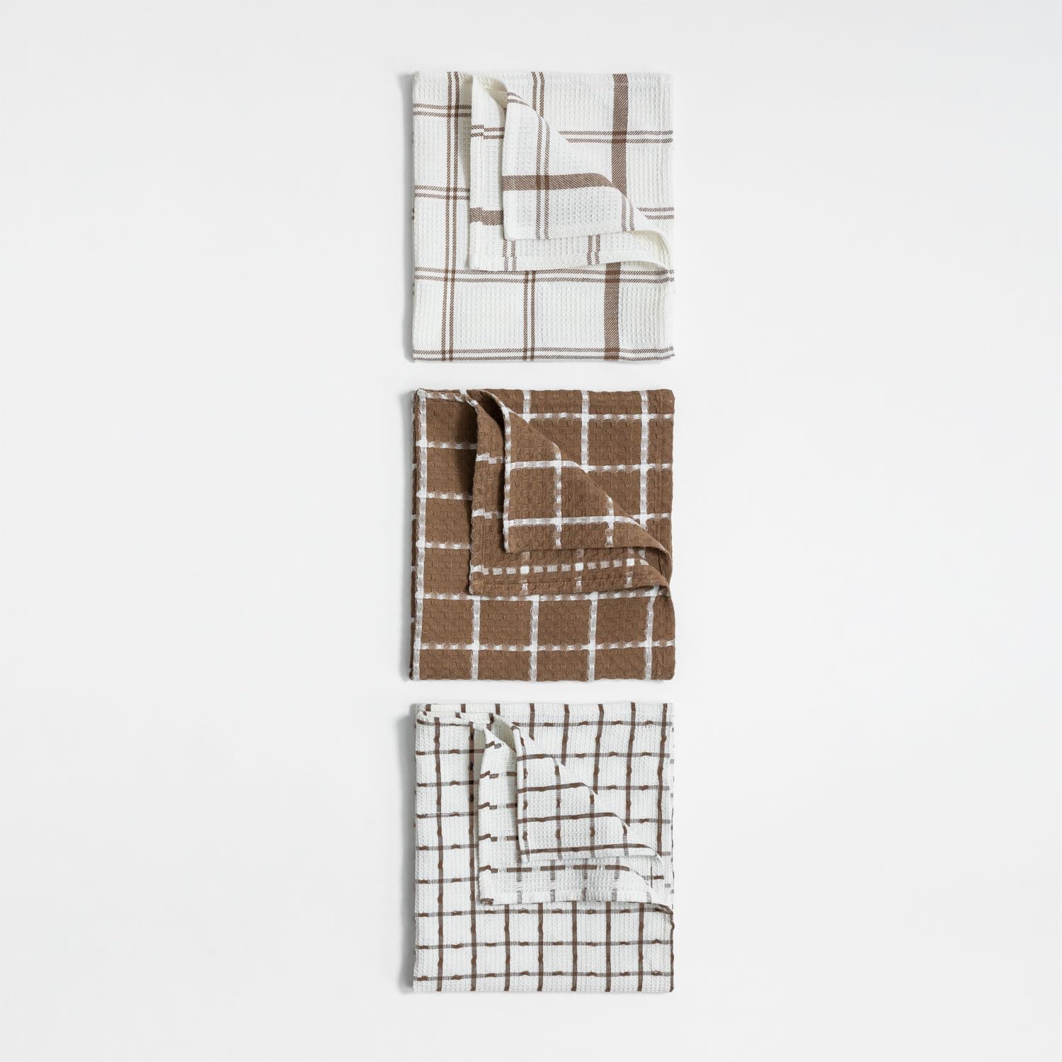 Sklum Dacost strofinacci cucina in cotone set 3 pezzi scozzese