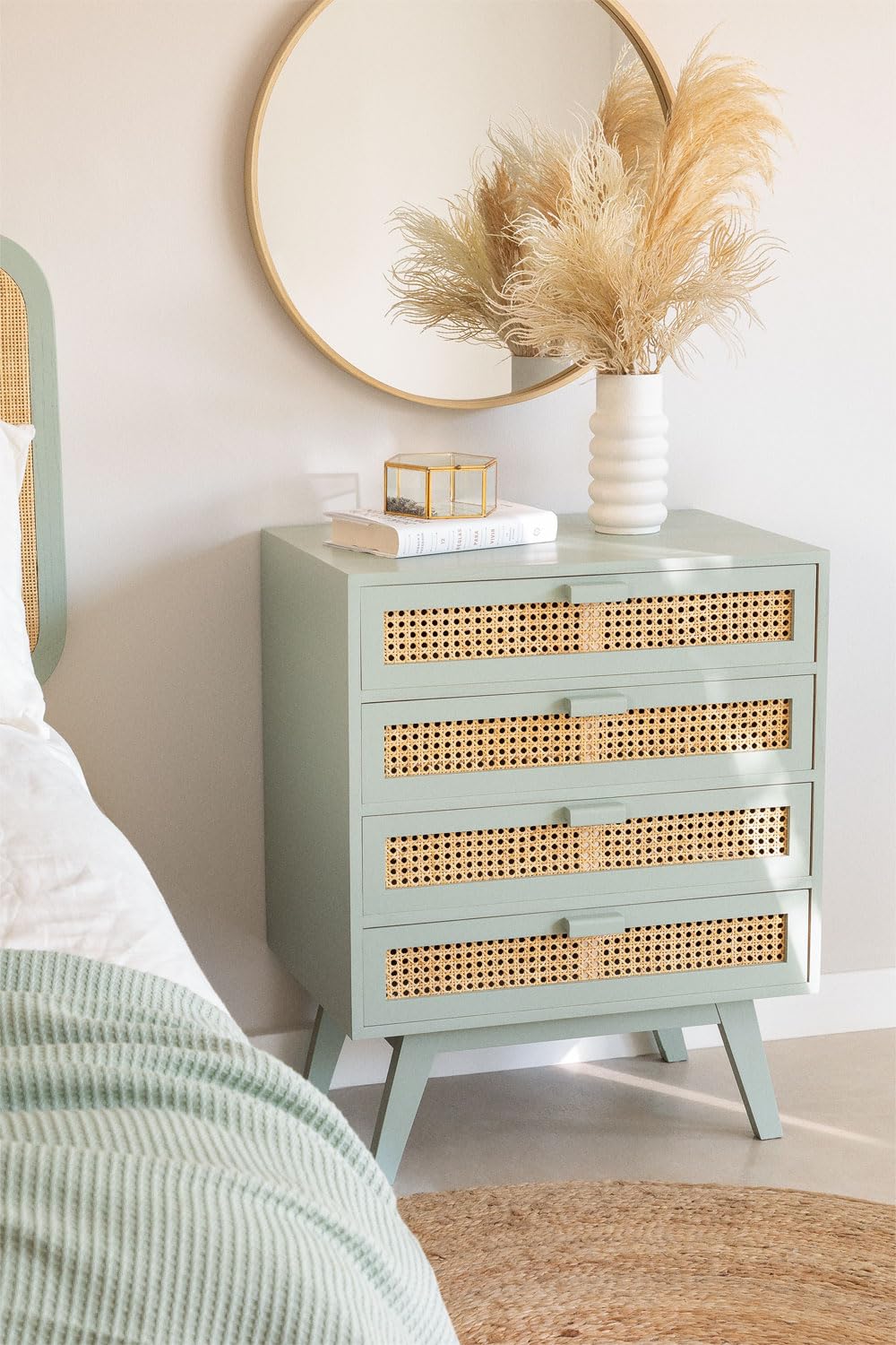 Sklum Ralik Colors Design cassettiera 4 cassetti celadon
