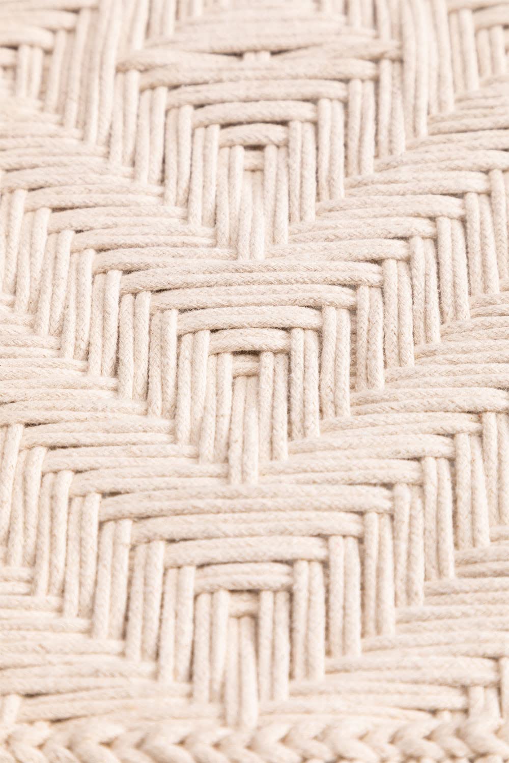 Sklum Kiron 100 cm tavolino macramè legno mango