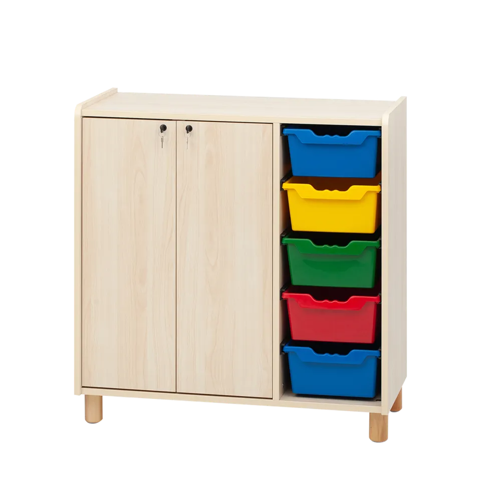 OMSI mobile porta-vaschette legno nido infanzia