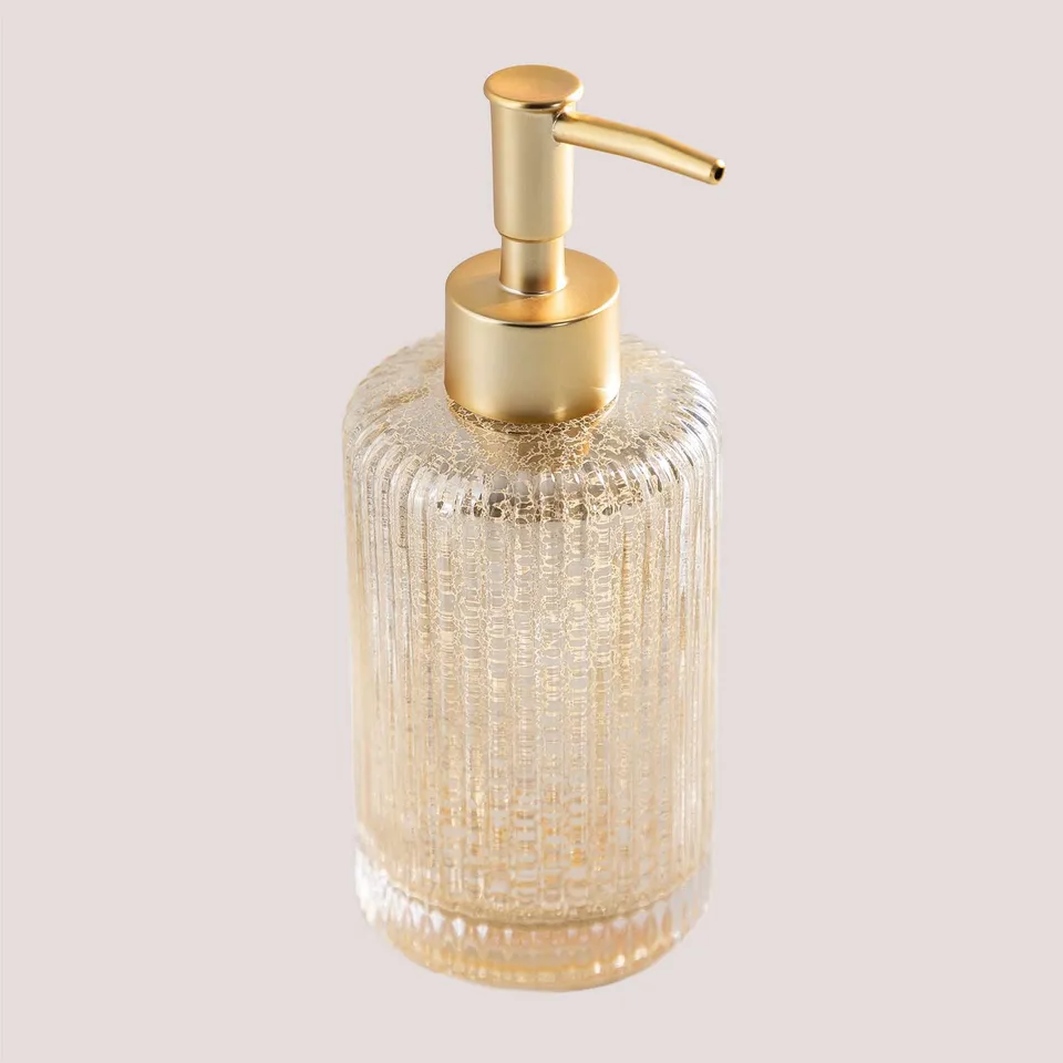 Sklum Melyba dispenser sapone vetro giallo oro