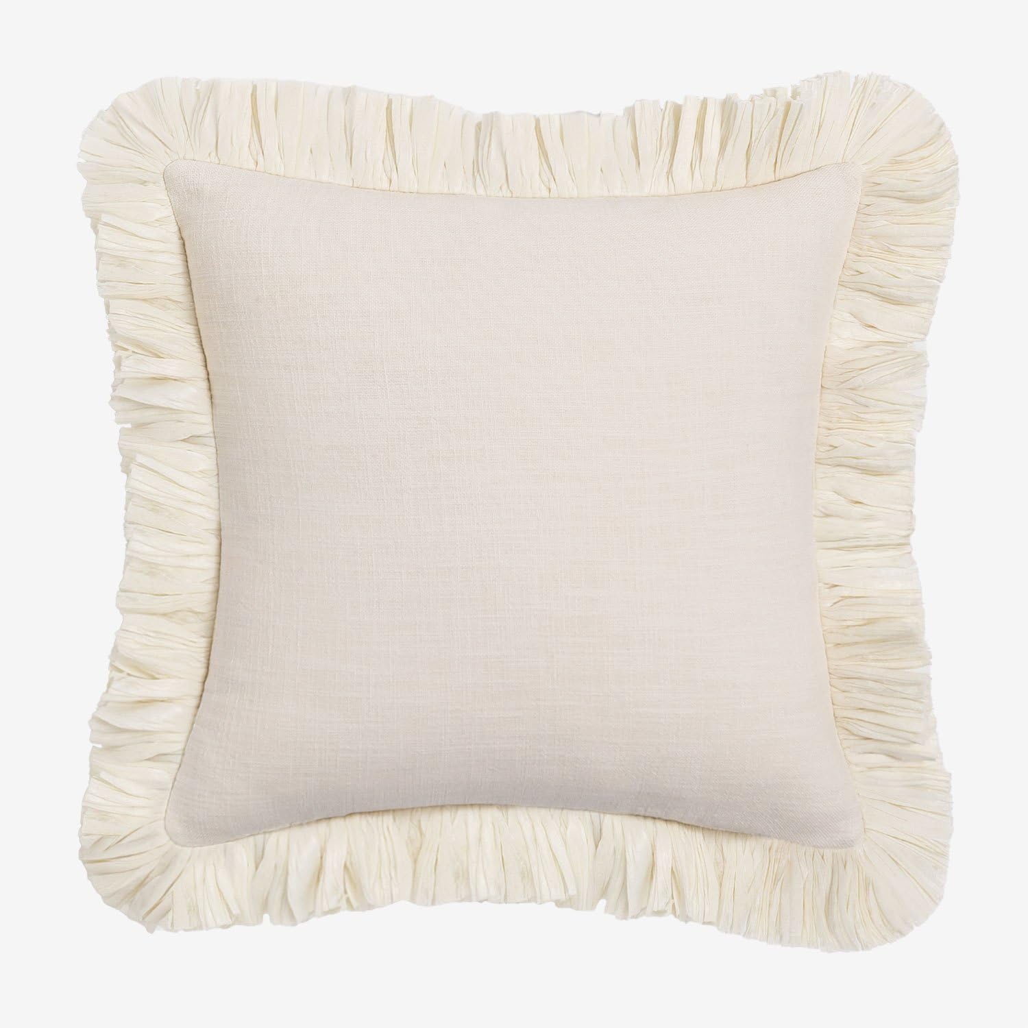 Sklum Zeiro cuscino quadrato 40x40 cm cotone sfrangiato