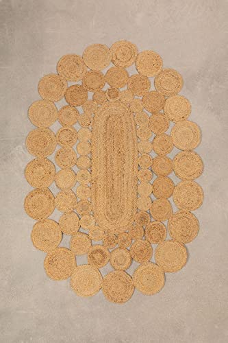 Sklum Dantum Tappeto Ovale Juta 178x120 cm Naturale