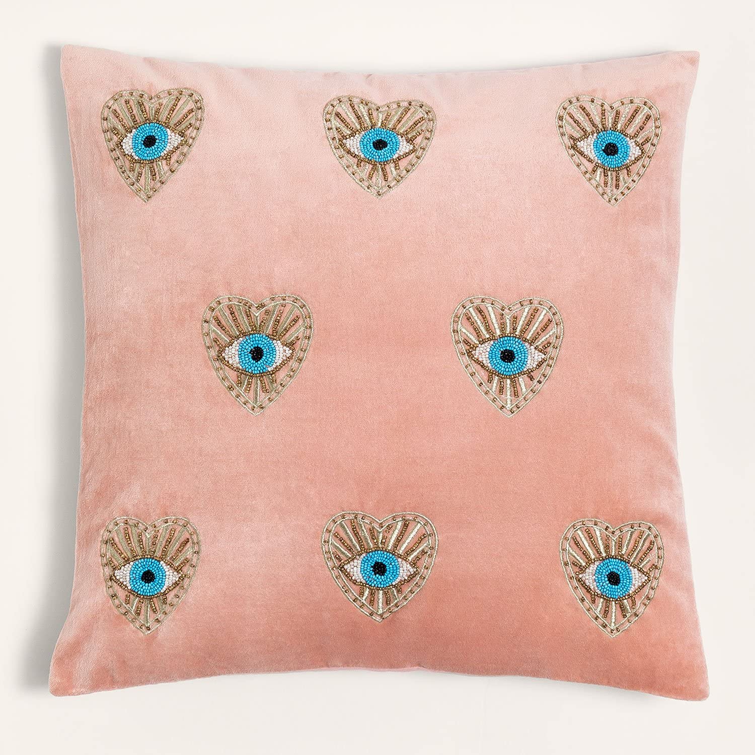 Sklum Denov cuscino quadrato velluto blush 45x45 cm