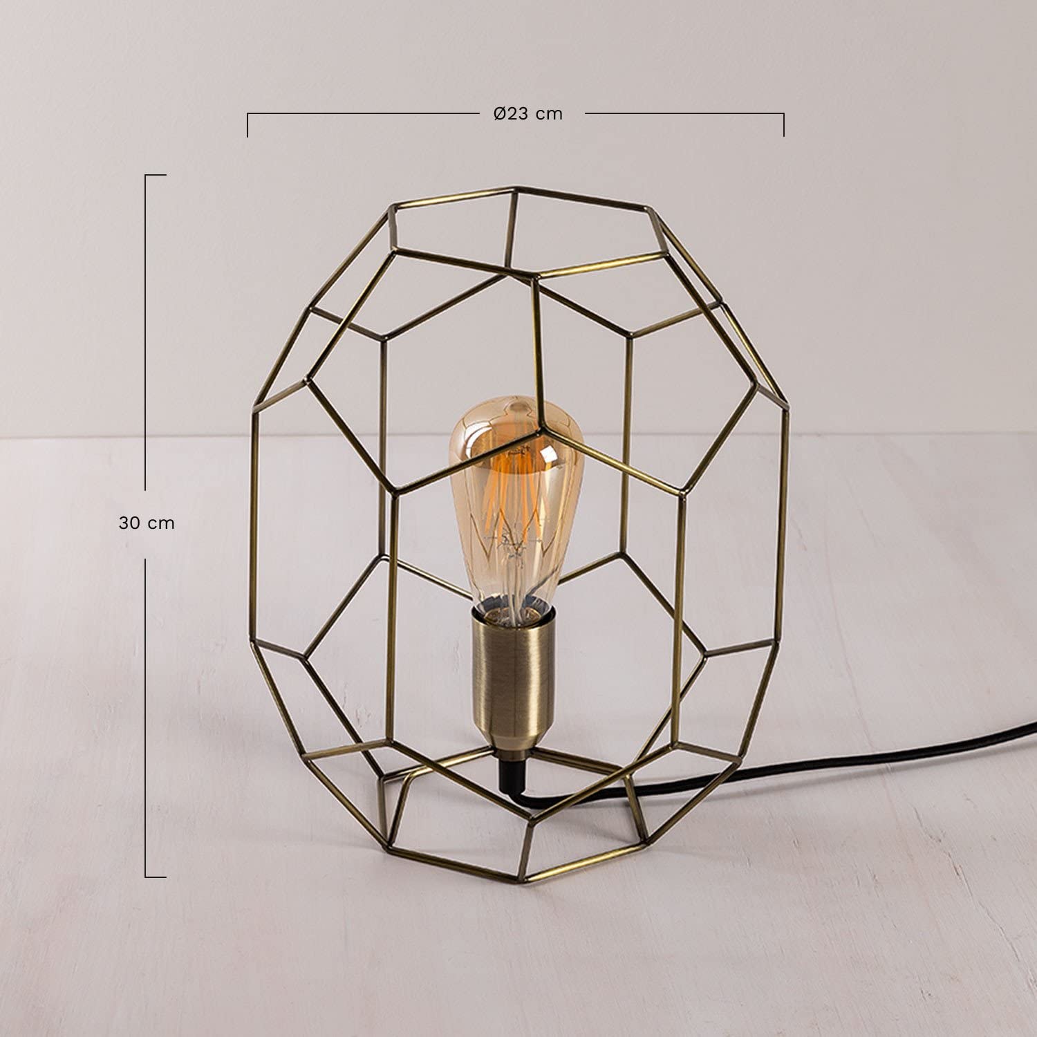Sklum Tull lampada dorata in ferro 23 cm