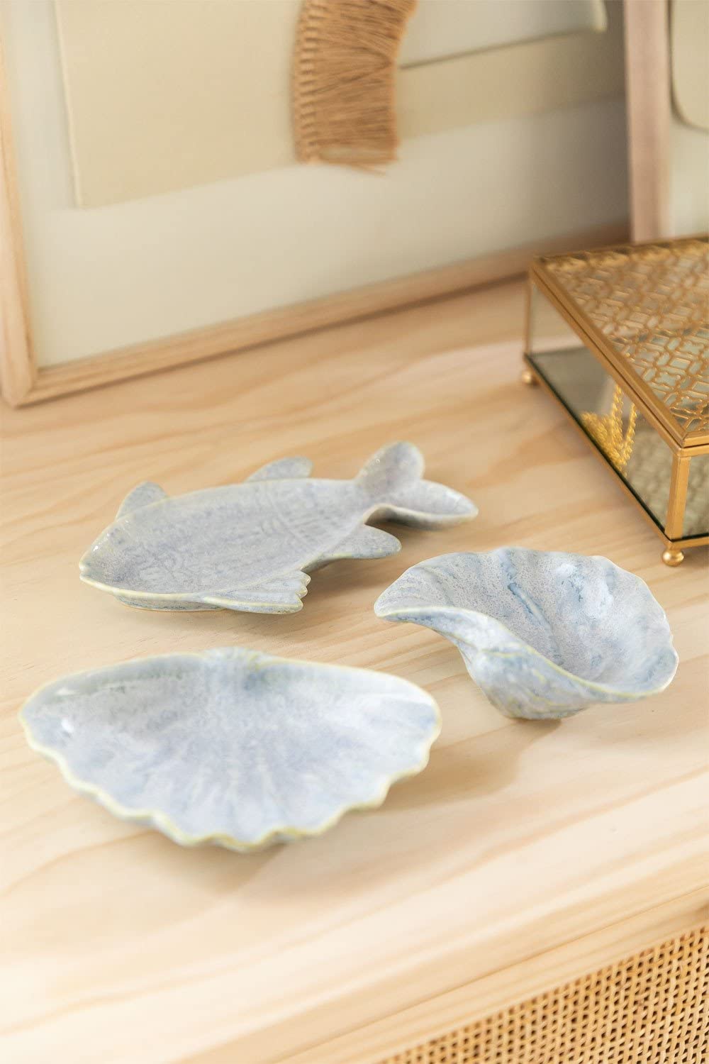 Sklum Meredith figura decorativa ceramica conchiglia