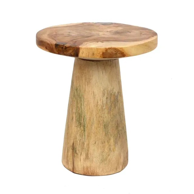 Bambua Timber Conic tavolino legno suar naturale 50