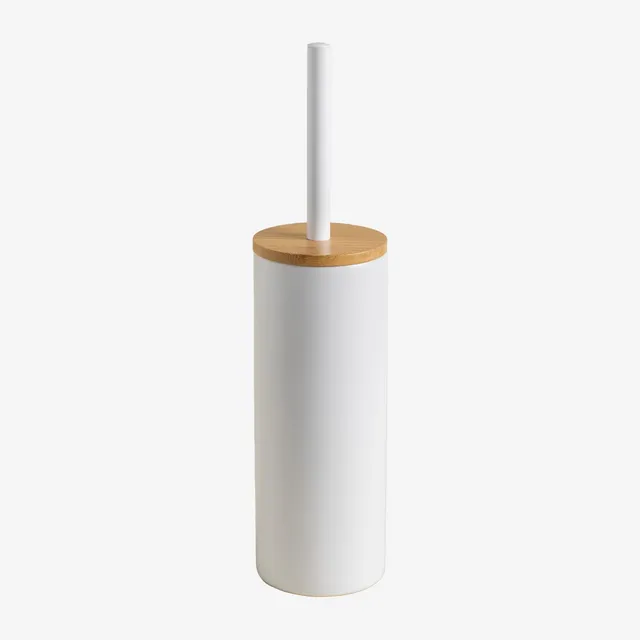 Sklum Elvan Scopino WC Ceramica e Bambù Bianco